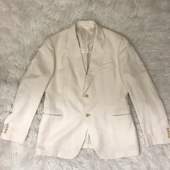 Armani Collezioni Other - Armani Collezioni off white silk linen blazer 44R